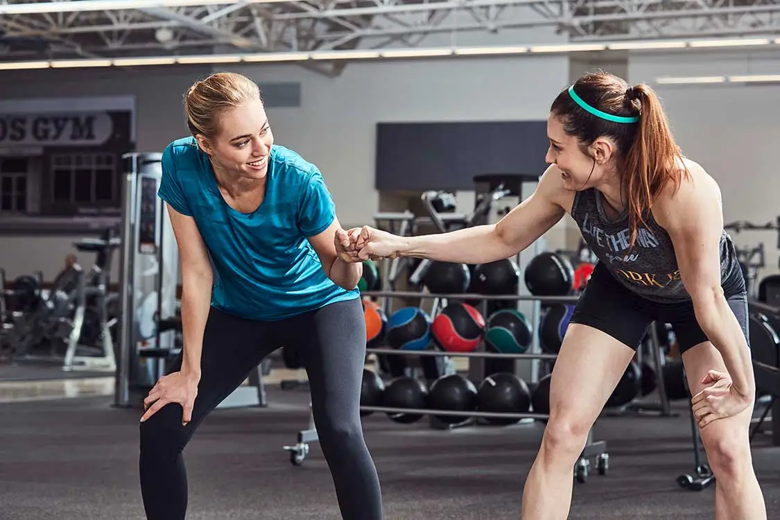 Panoramic view of the gym floor